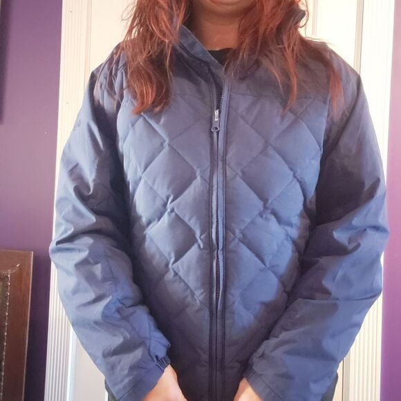 Down Columbia Quilted  Jacket down filled puffer coat / jacket Large - Picture 14 of 16